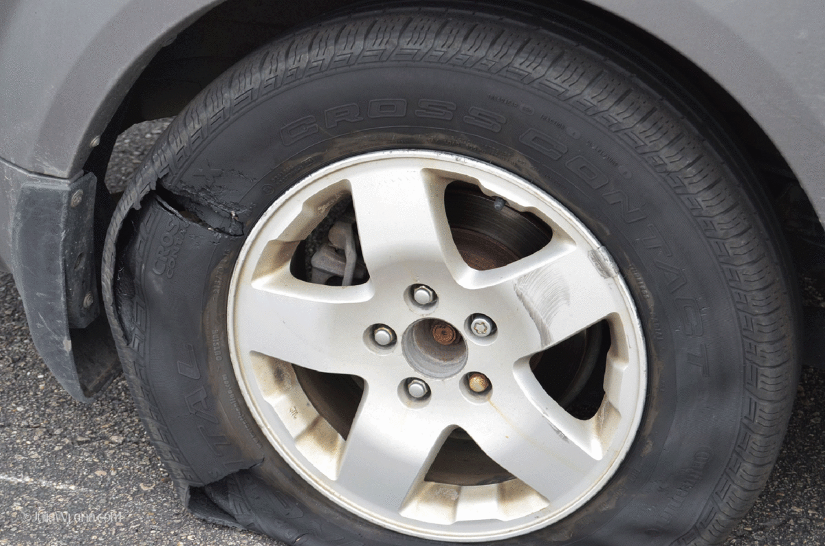 Just Had A Tire Blowout, What Do You Do?